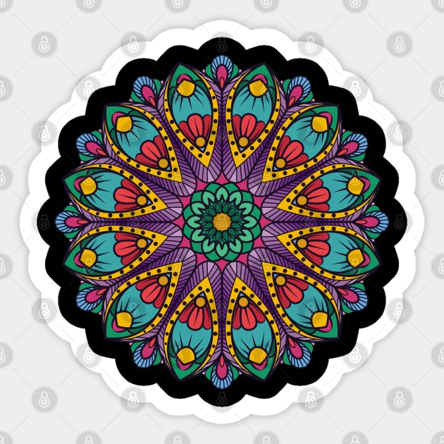 Mandala Colour Sticker by Mr.Speak